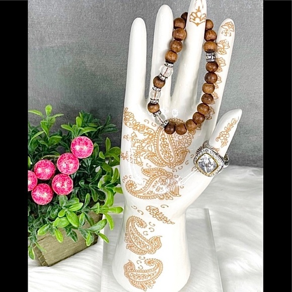 - Other - JEWELRY HOLDER Hand Decor Boho Display Tattooed henna hand jewelry display